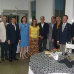 Presidente do CREA-SP, ao seu lado a Presidente da AERJ, Diretores da AERJ e da FAEASP.