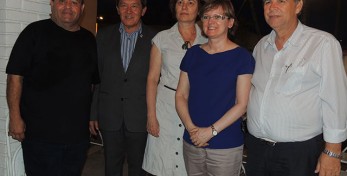 Arqº Aquilino, Engº Kurimori, Arqª Halina, Drª Dora e Arqº Valdir