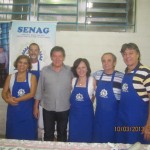 Ao centro Engenheira Keiko Kurimori Presidente da Senag Lins e Francisco Kurimori Presidente do CREA - SP e participantes da 9° festa