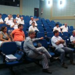 Participantes da reunião, no Auditório do Bloco C da UNISO.