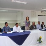 Mesa Diretora dos Trabalhos. A Prefeita Belkis no momento da abertura da 5ª Conferência