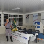 Tenente Pecoraro ministrando a palestra