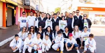 Diretores, associados e colaboradores da AERO  e CREA presentes no desfile