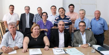 Diretores, Presidente e Vice-presidente do CAU/SP reunidos com o Presidente do CAU/BR na sede do Conselho