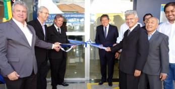 Desenlace da fita inaugural UGI Botucatu como Casa da Engenharia