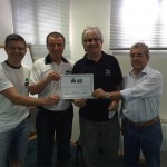 Coordenadores da UNABAMM homenageiam Presidente da AEA -Araras, Engº Maxwell Wagner Colombini Martins