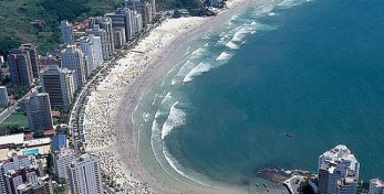 Vista da cidade de Guarujá